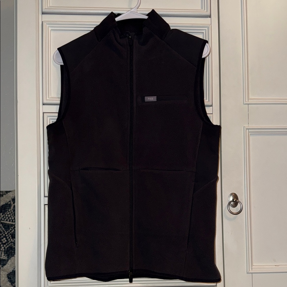 Figs Grey Fleece Vest